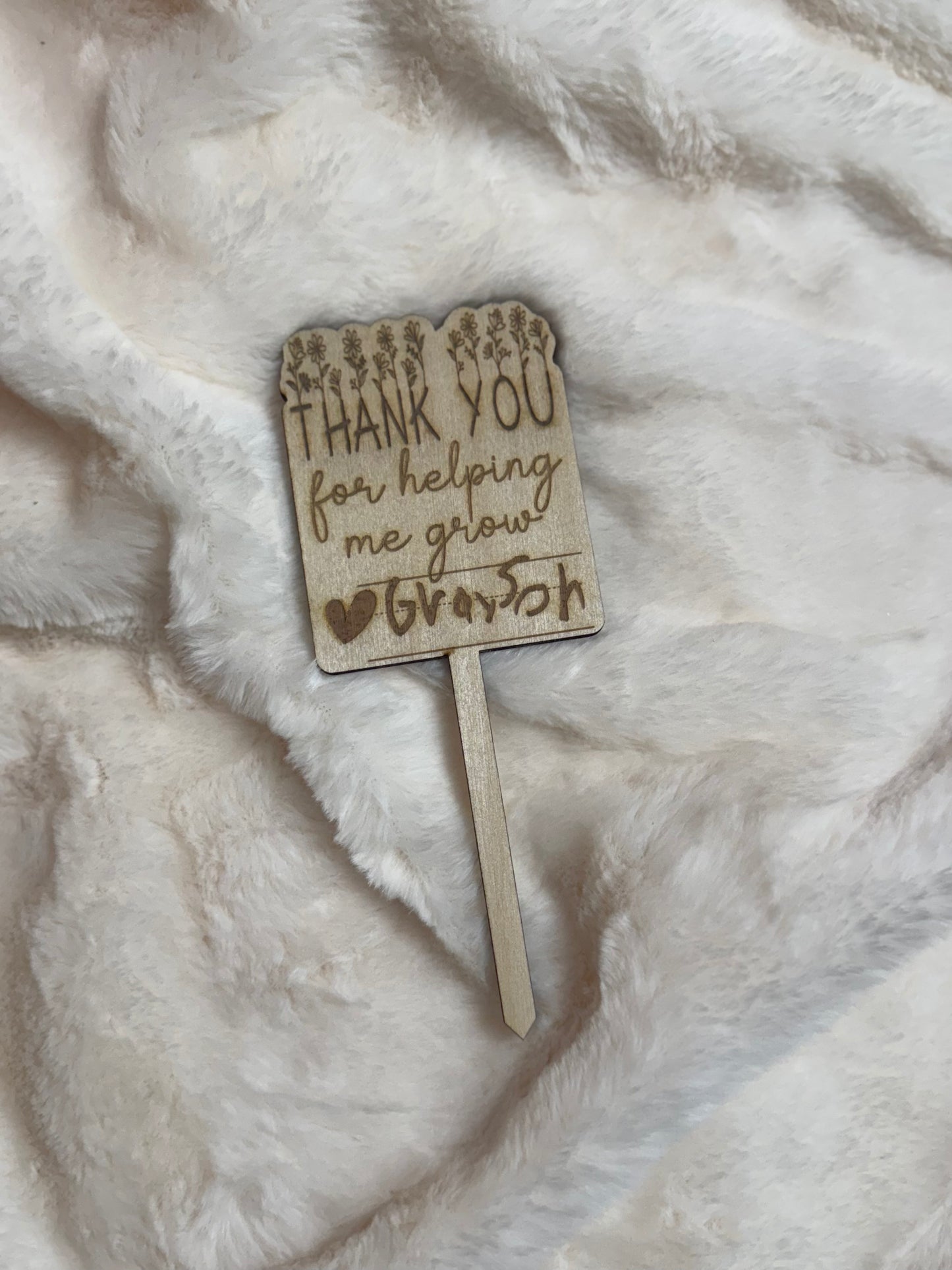 Teacher Appreciation Plant Sign