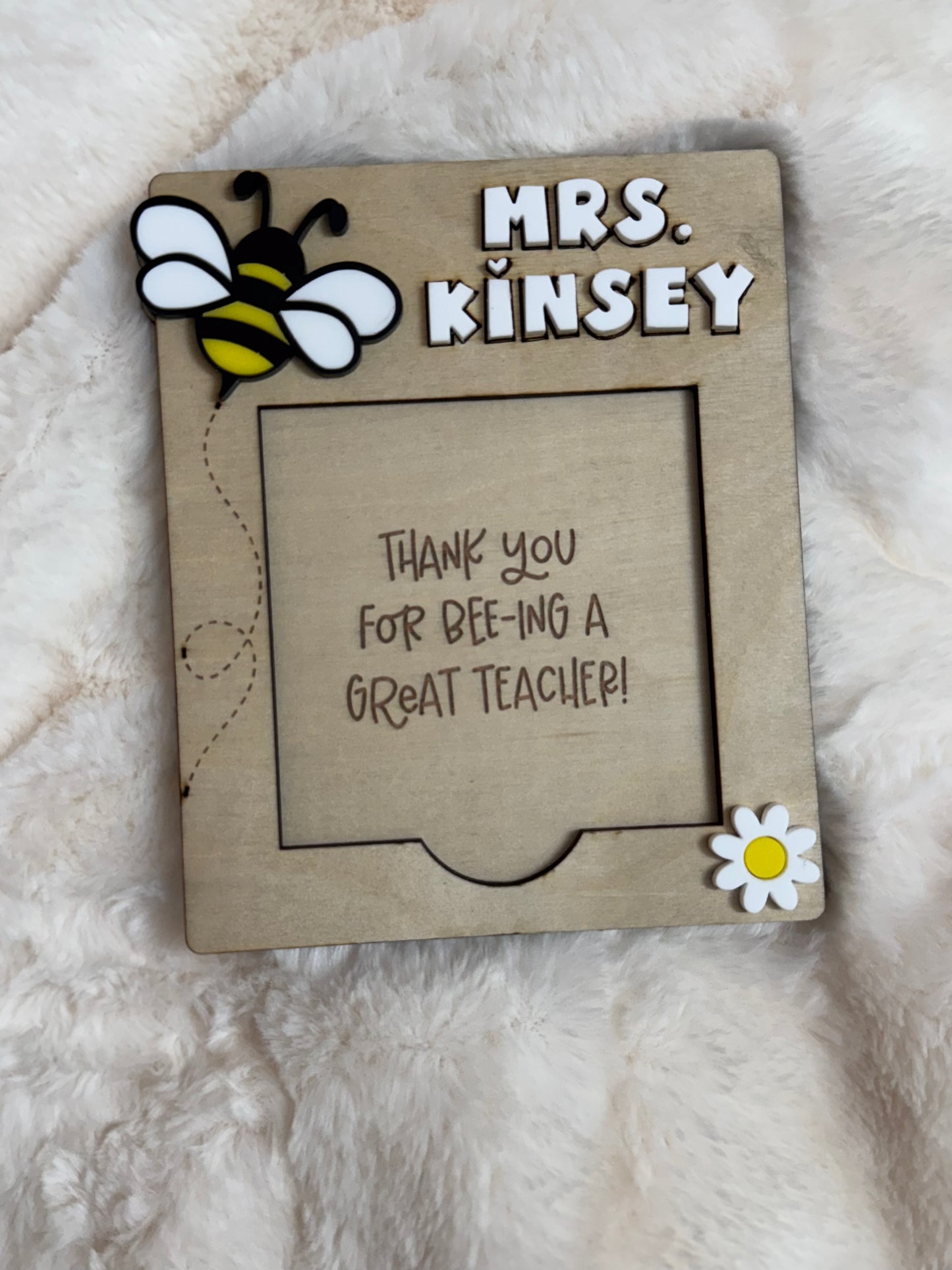 Teacher Apprectiation Note Pad Holder